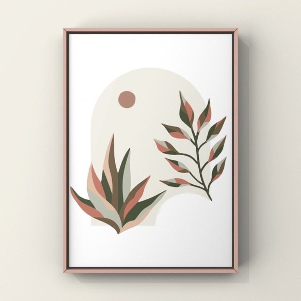Minimalist modern boho abstract wall art print